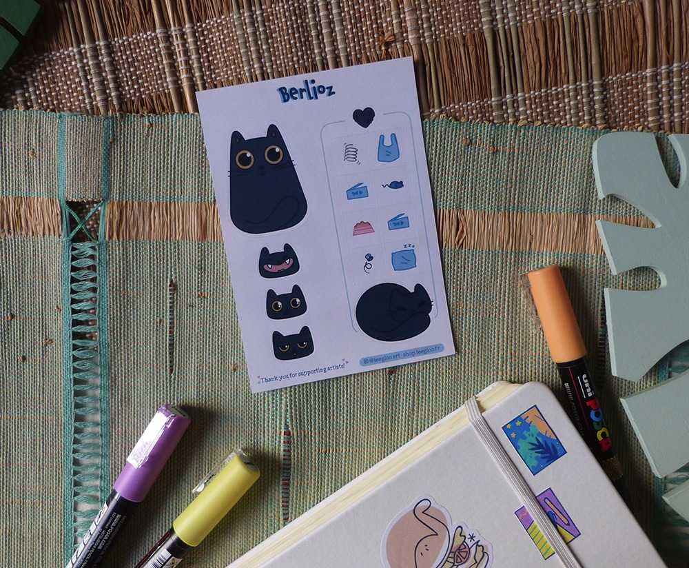 Autocollants Chats personnalisÃ©s - custom stickers of your cat.